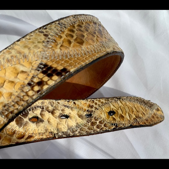 Python leather belt - Picture 9 of 16